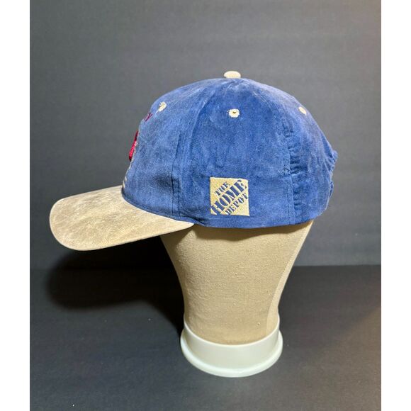 Vintage Husky Tools Hat Home Depot Promo Cap Toughest Name in Tools Blue Suede - Picture 3 of 7